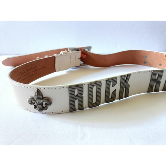 Rock Revival Belt Leather Men's Size 38 Metal Logo - Picture 2 of 6